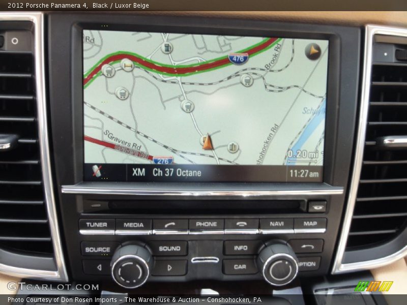 Black / Luxor Beige 2012 Porsche Panamera 4