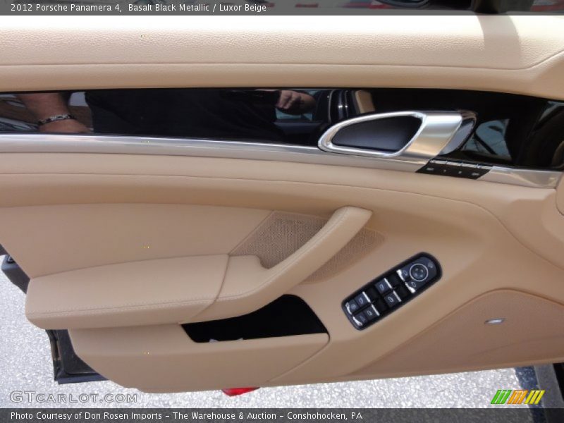 Basalt Black Metallic / Luxor Beige 2012 Porsche Panamera 4