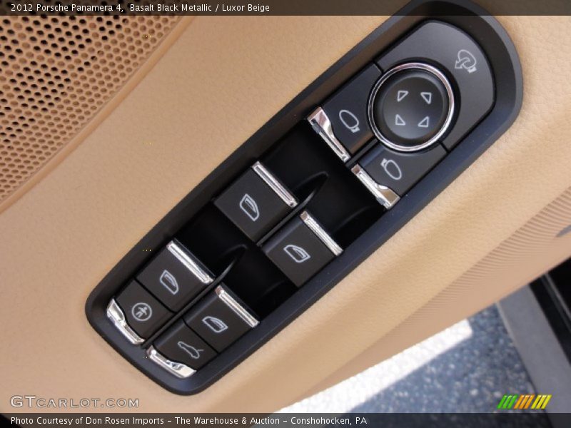 Basalt Black Metallic / Luxor Beige 2012 Porsche Panamera 4