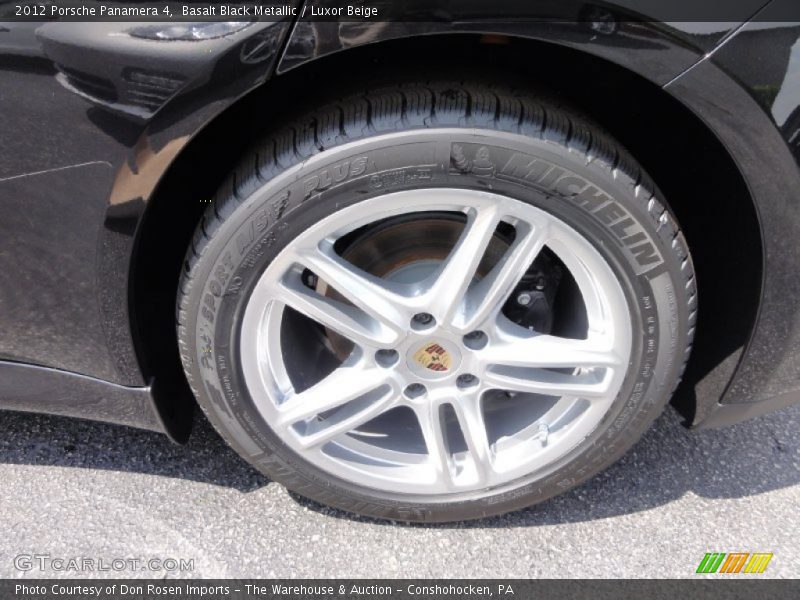 Basalt Black Metallic / Luxor Beige 2012 Porsche Panamera 4