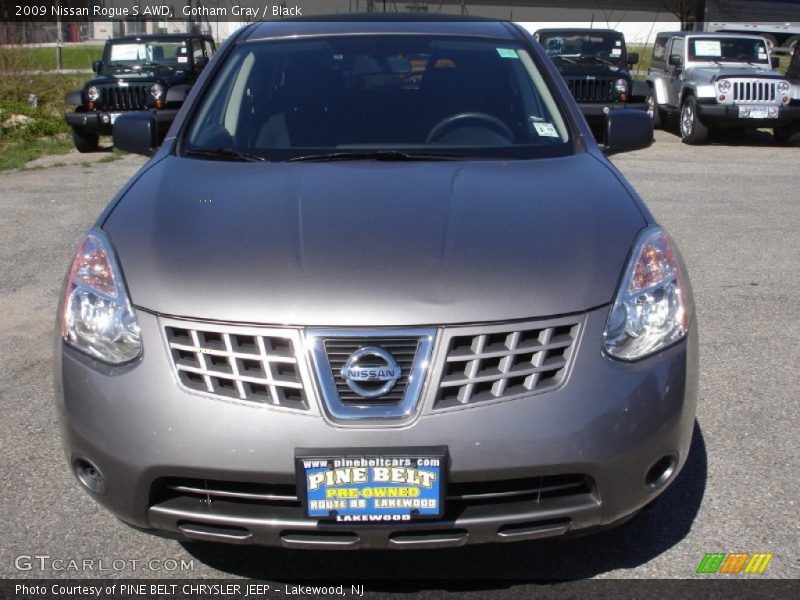 Gotham Gray / Black 2009 Nissan Rogue S AWD