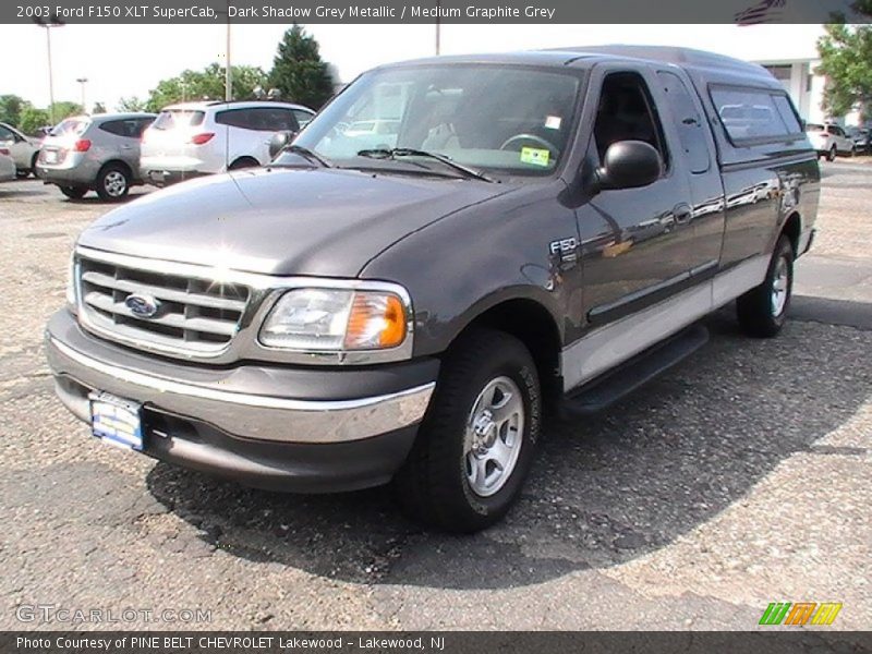 Dark Shadow Grey Metallic / Medium Graphite Grey 2003 Ford F150 XLT SuperCab