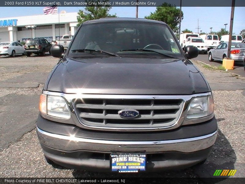 Dark Shadow Grey Metallic / Medium Graphite Grey 2003 Ford F150 XLT SuperCab