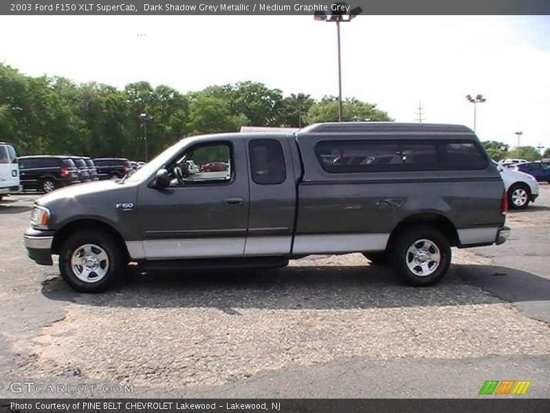 Dark Shadow Grey Metallic / Medium Graphite Grey 2003 Ford F150 XLT SuperCab