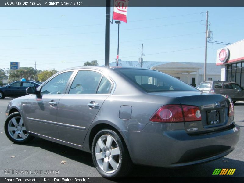Midnight Gray / Black 2006 Kia Optima EX