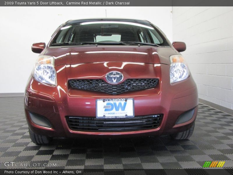 Carmine Red Metallic / Dark Charcoal 2009 Toyota Yaris 5 Door Liftback