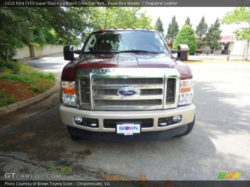 Royal Red Metallic / Chaparral Leather 2010 Ford F350 Super Duty King Ranch Crew Cab 4x4