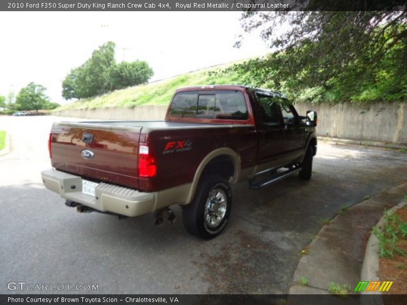 Royal Red Metallic / Chaparral Leather 2010 Ford F350 Super Duty King Ranch Crew Cab 4x4