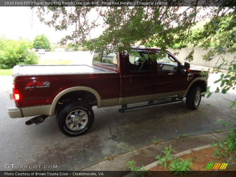 Royal Red Metallic / Chaparral Leather 2010 Ford F350 Super Duty King Ranch Crew Cab 4x4
