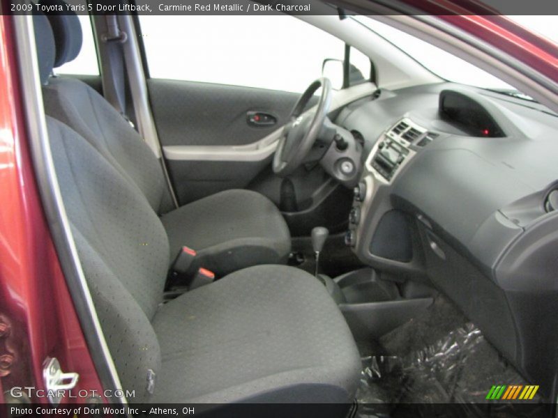 Carmine Red Metallic / Dark Charcoal 2009 Toyota Yaris 5 Door Liftback