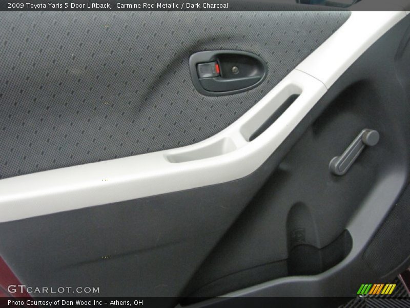 Carmine Red Metallic / Dark Charcoal 2009 Toyota Yaris 5 Door Liftback