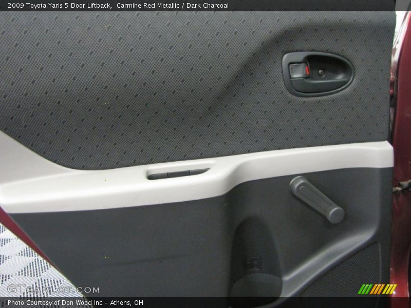 Carmine Red Metallic / Dark Charcoal 2009 Toyota Yaris 5 Door Liftback