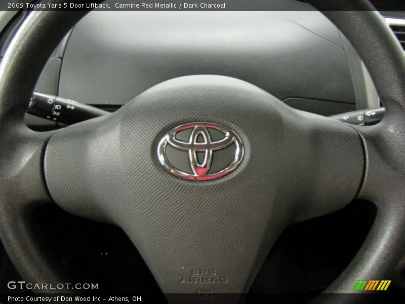 Carmine Red Metallic / Dark Charcoal 2009 Toyota Yaris 5 Door Liftback