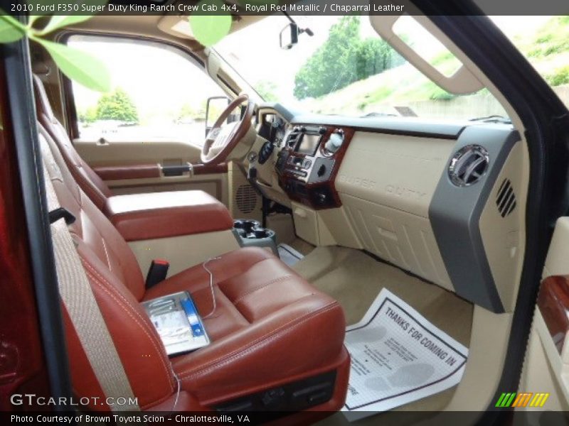 Royal Red Metallic / Chaparral Leather 2010 Ford F350 Super Duty King Ranch Crew Cab 4x4