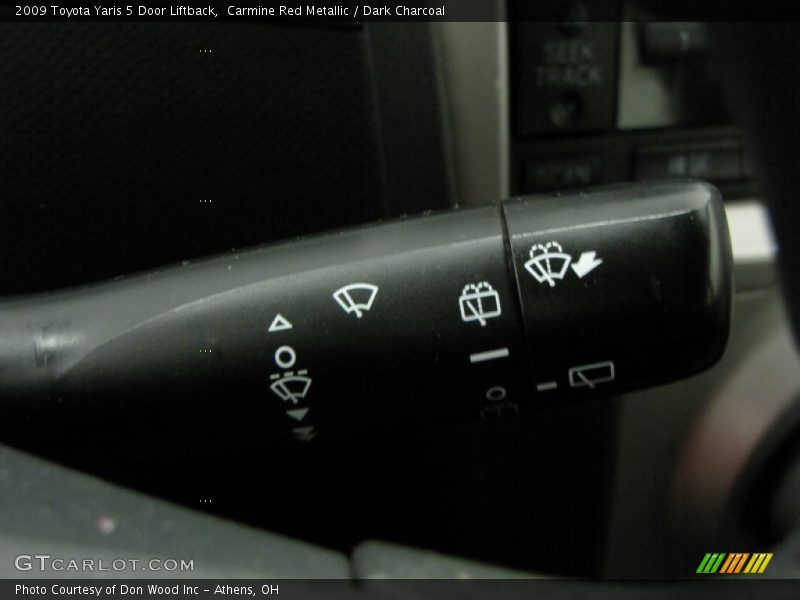 Carmine Red Metallic / Dark Charcoal 2009 Toyota Yaris 5 Door Liftback
