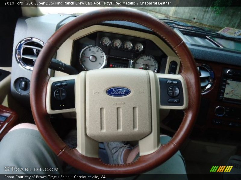 Royal Red Metallic / Chaparral Leather 2010 Ford F350 Super Duty King Ranch Crew Cab 4x4