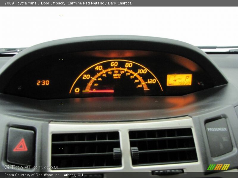 Carmine Red Metallic / Dark Charcoal 2009 Toyota Yaris 5 Door Liftback