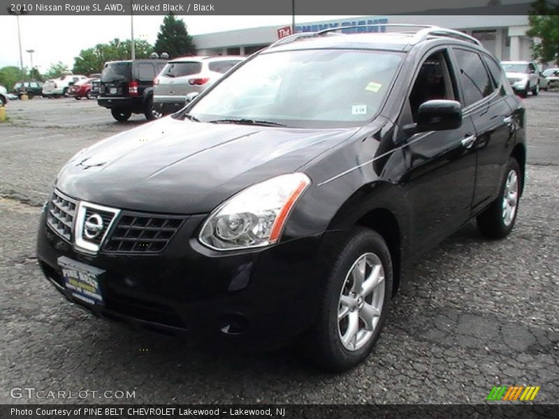 Wicked Black / Black 2010 Nissan Rogue SL AWD