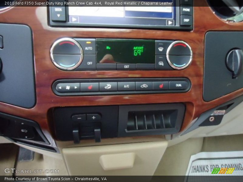Royal Red Metallic / Chaparral Leather 2010 Ford F350 Super Duty King Ranch Crew Cab 4x4