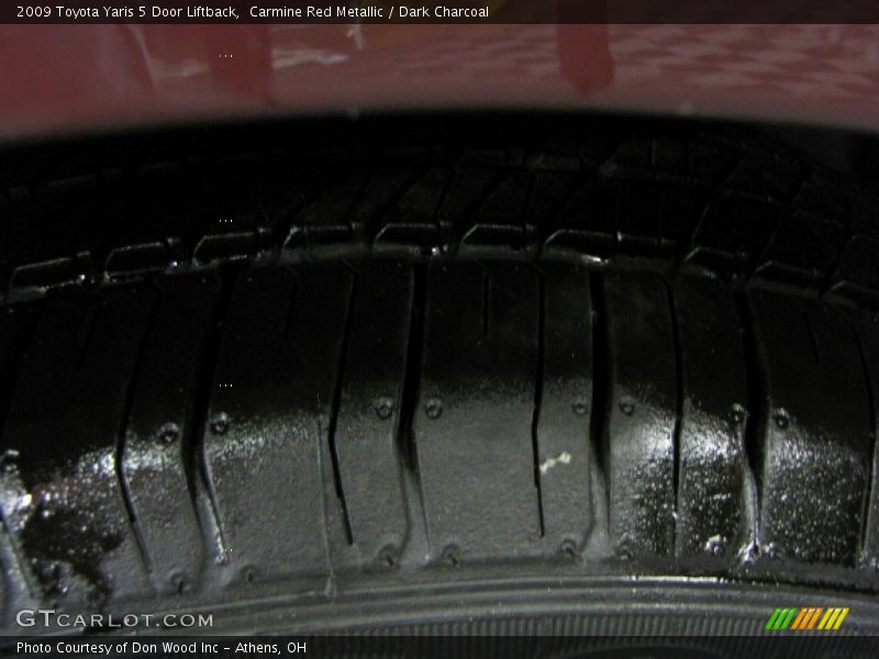 Carmine Red Metallic / Dark Charcoal 2009 Toyota Yaris 5 Door Liftback
