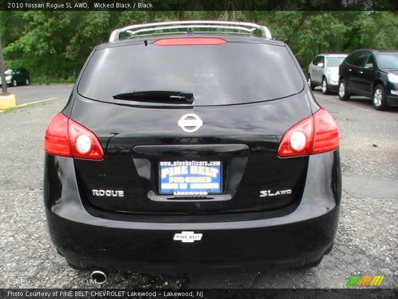Wicked Black / Black 2010 Nissan Rogue SL AWD