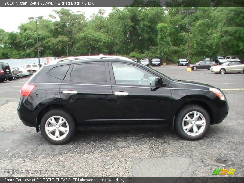 Wicked Black / Black 2010 Nissan Rogue SL AWD