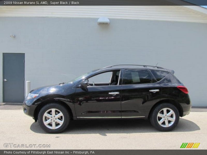 Super Black / Black 2009 Nissan Murano SL AWD