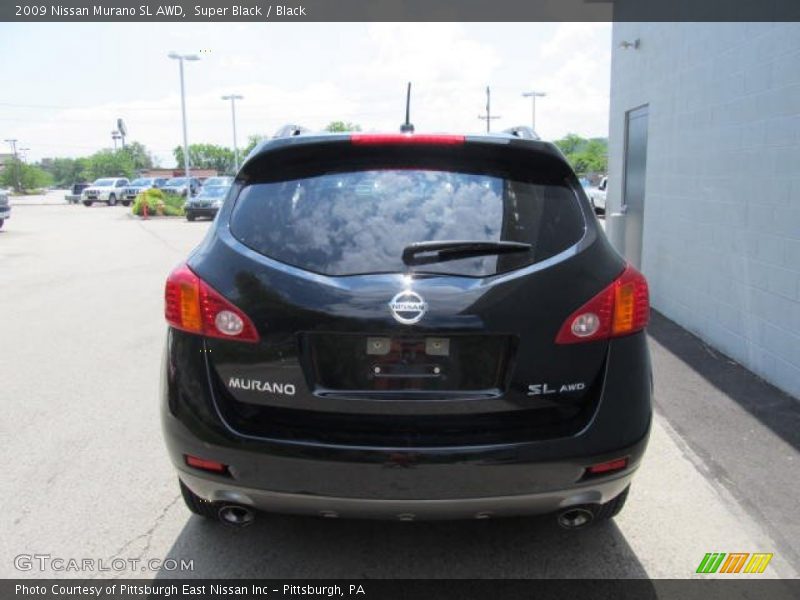 Super Black / Black 2009 Nissan Murano SL AWD