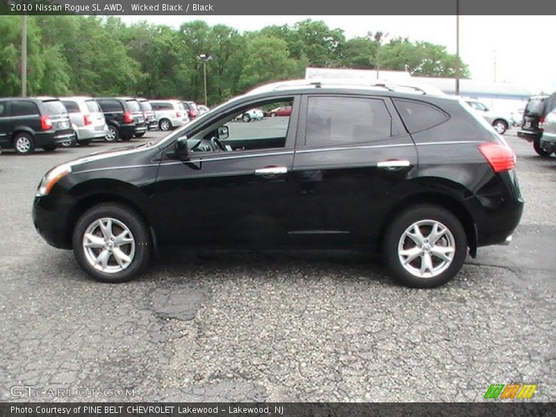 Wicked Black / Black 2010 Nissan Rogue SL AWD
