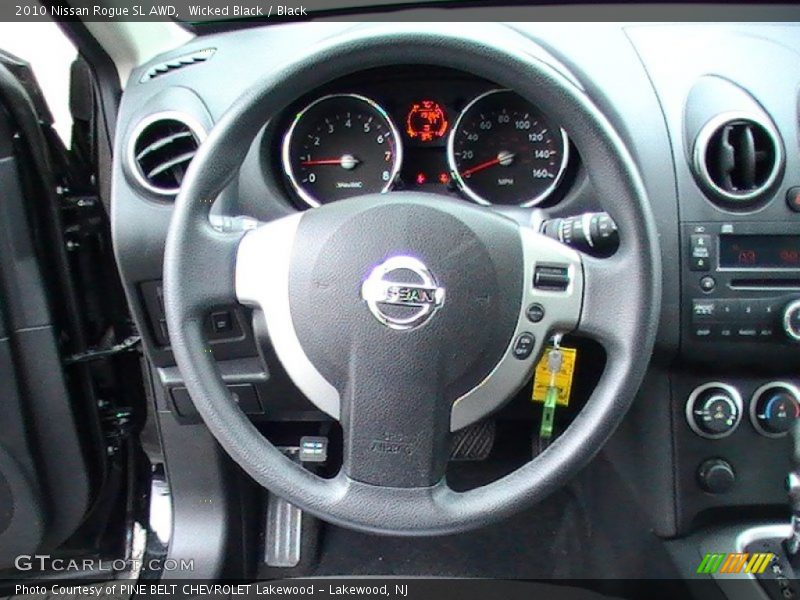 Wicked Black / Black 2010 Nissan Rogue SL AWD