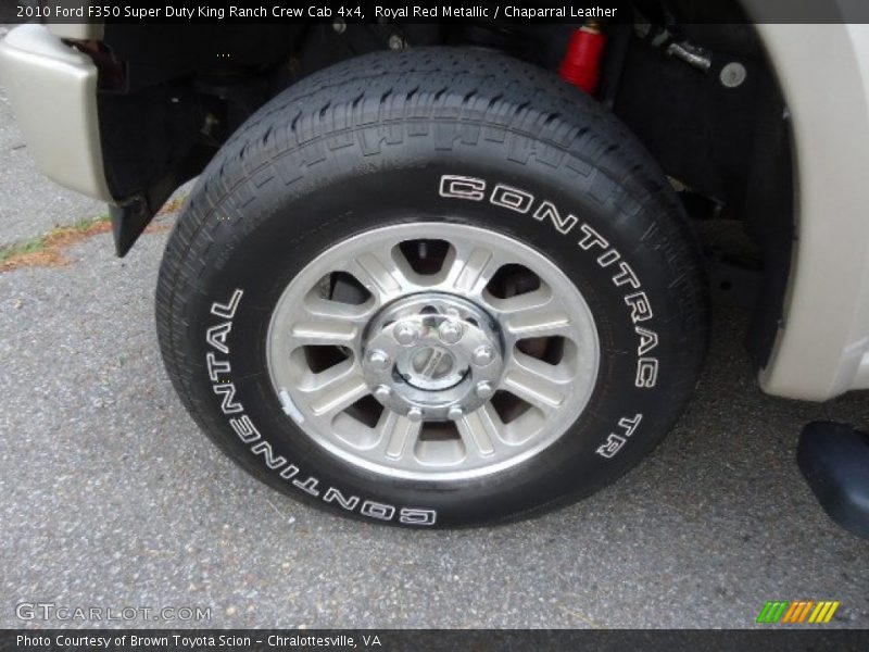 Royal Red Metallic / Chaparral Leather 2010 Ford F350 Super Duty King Ranch Crew Cab 4x4