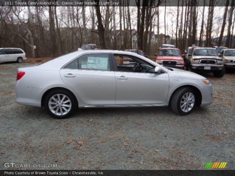 Classic Silver Metallic / Light Gray 2012 Toyota Camry Hybrid XLE