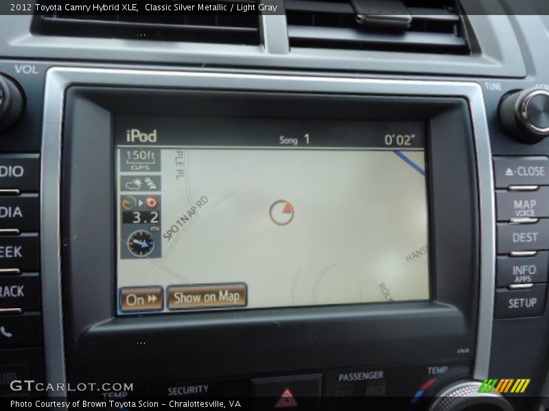 Classic Silver Metallic / Light Gray 2012 Toyota Camry Hybrid XLE