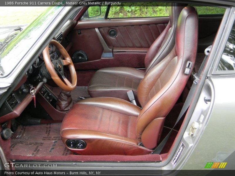  1986 911 Carrera Coupe Burgundy Interior