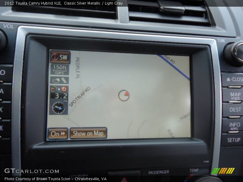 Classic Silver Metallic / Light Gray 2012 Toyota Camry Hybrid XLE