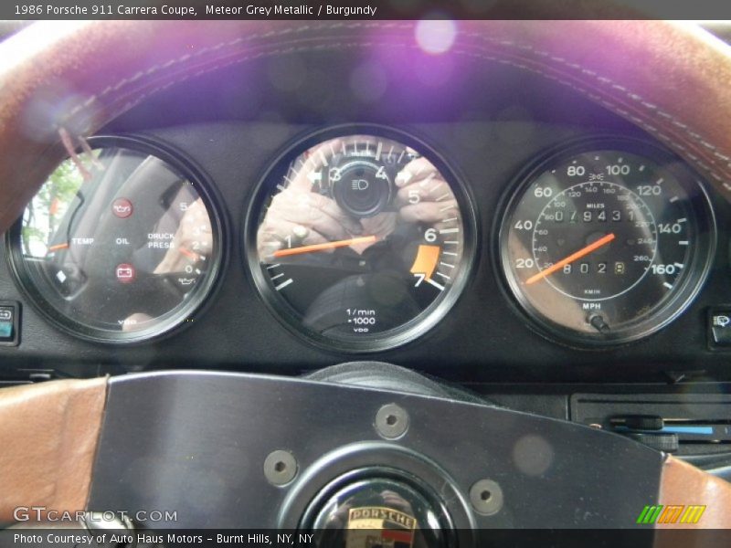 1986 911 Carrera Coupe Carrera Coupe Gauges