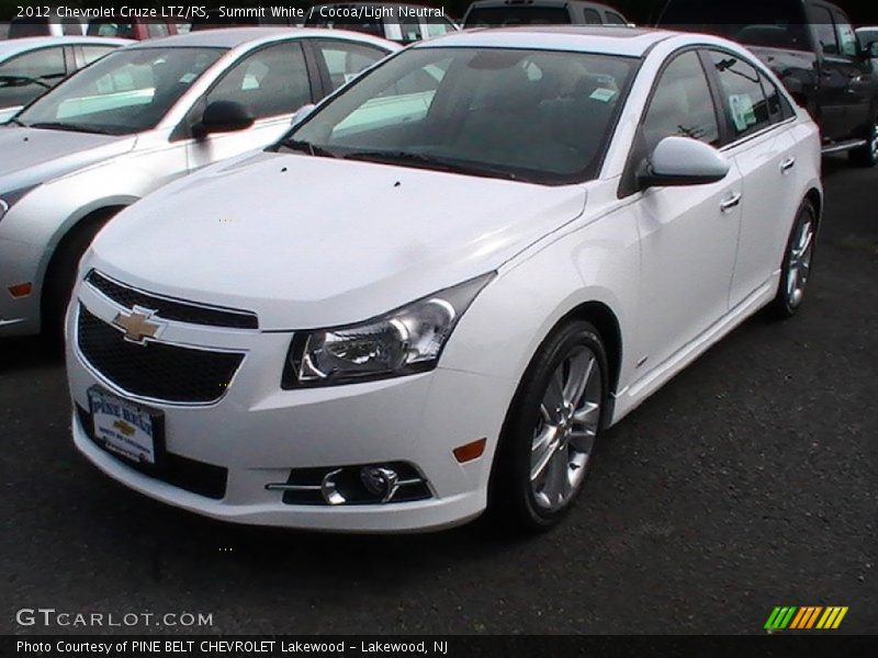 Summit White / Cocoa/Light Neutral 2012 Chevrolet Cruze LTZ/RS