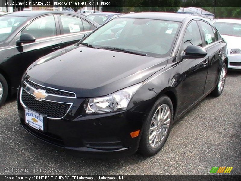 Black Granite Metallic / Jet Black 2012 Chevrolet Cruze Eco
