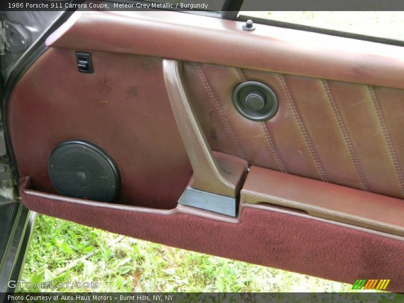 Meteor Grey Metallic / Burgundy 1986 Porsche 911 Carrera Coupe