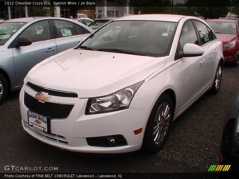 Summit White / Jet Black 2012 Chevrolet Cruze Eco