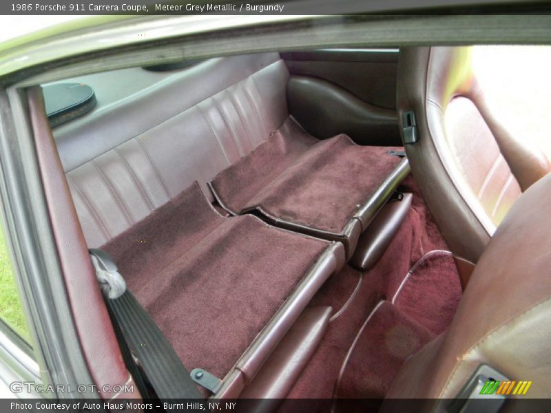  1986 911 Carrera Coupe Burgundy Interior