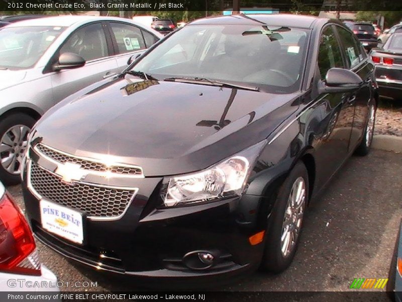 Black Granite Metallic / Jet Black 2012 Chevrolet Cruze Eco