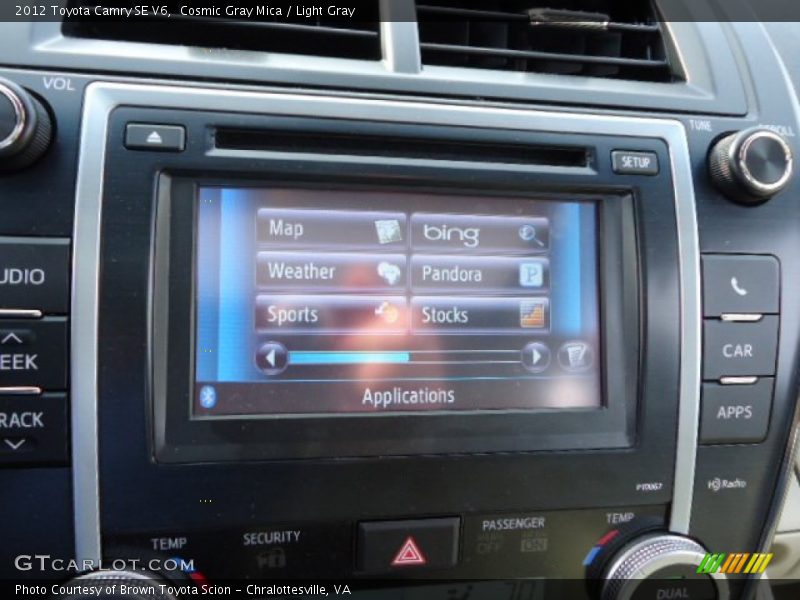 Cosmic Gray Mica / Light Gray 2012 Toyota Camry SE V6