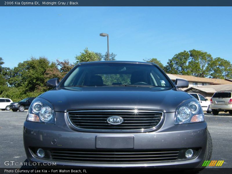 Midnight Gray / Black 2006 Kia Optima EX