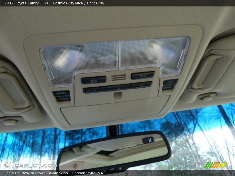 Cosmic Gray Mica / Light Gray 2012 Toyota Camry SE V6
