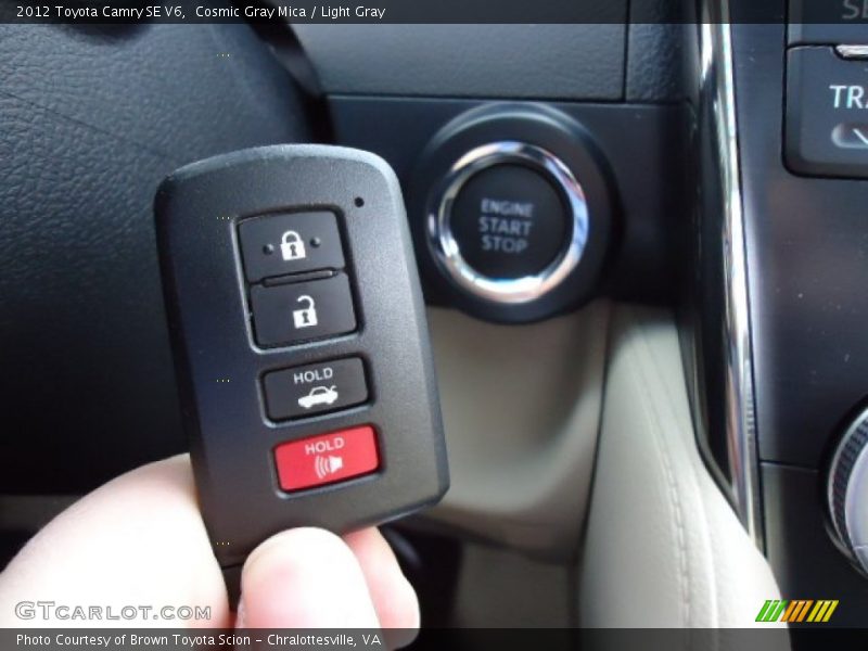 Cosmic Gray Mica / Light Gray 2012 Toyota Camry SE V6