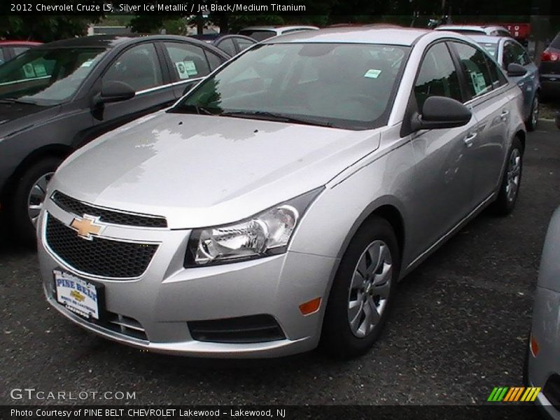 Silver Ice Metallic / Jet Black/Medium Titanium 2012 Chevrolet Cruze LS