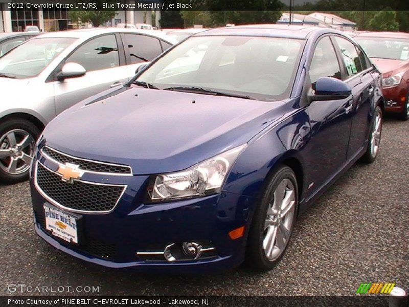 Blue Topaz Metallic / Jet Black 2012 Chevrolet Cruze LTZ/RS