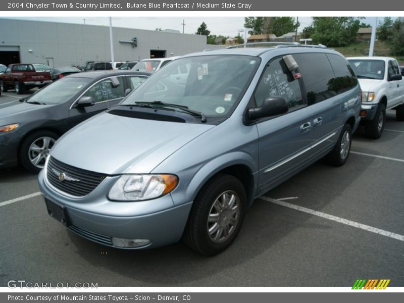 Butane Blue Pearlcoat / Medium Slate Gray 2004 Chrysler Town & Country Limited