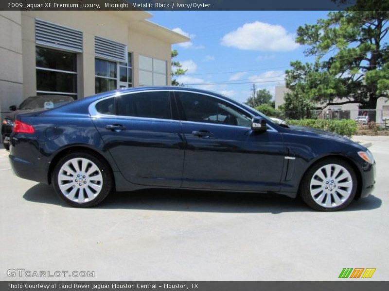 Midnight  Metallic Black / Ivory/Oyster 2009 Jaguar XF Premium Luxury